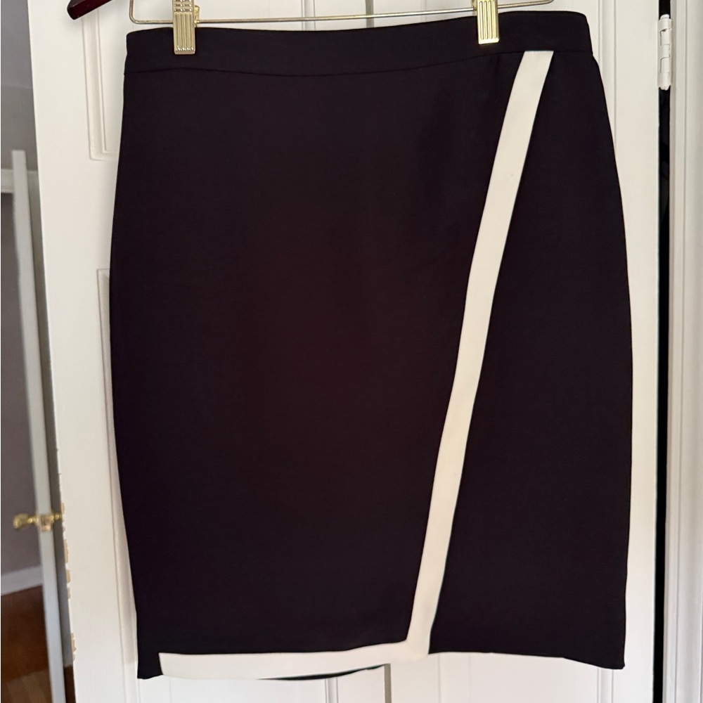 J Crew Black and White Women's Pencil Skirt